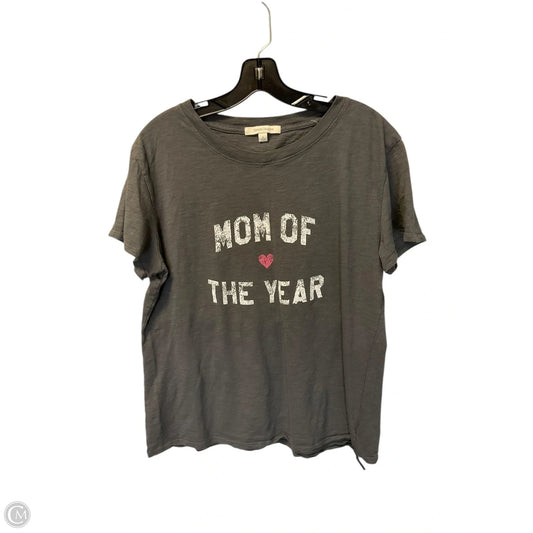 Top Short Sleeve Basic By Favorite Daughter In Grey, Size: M