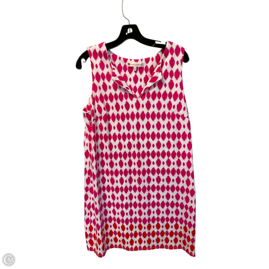 Dress Casual Short By Jude Connally In Pink & White, Size: L