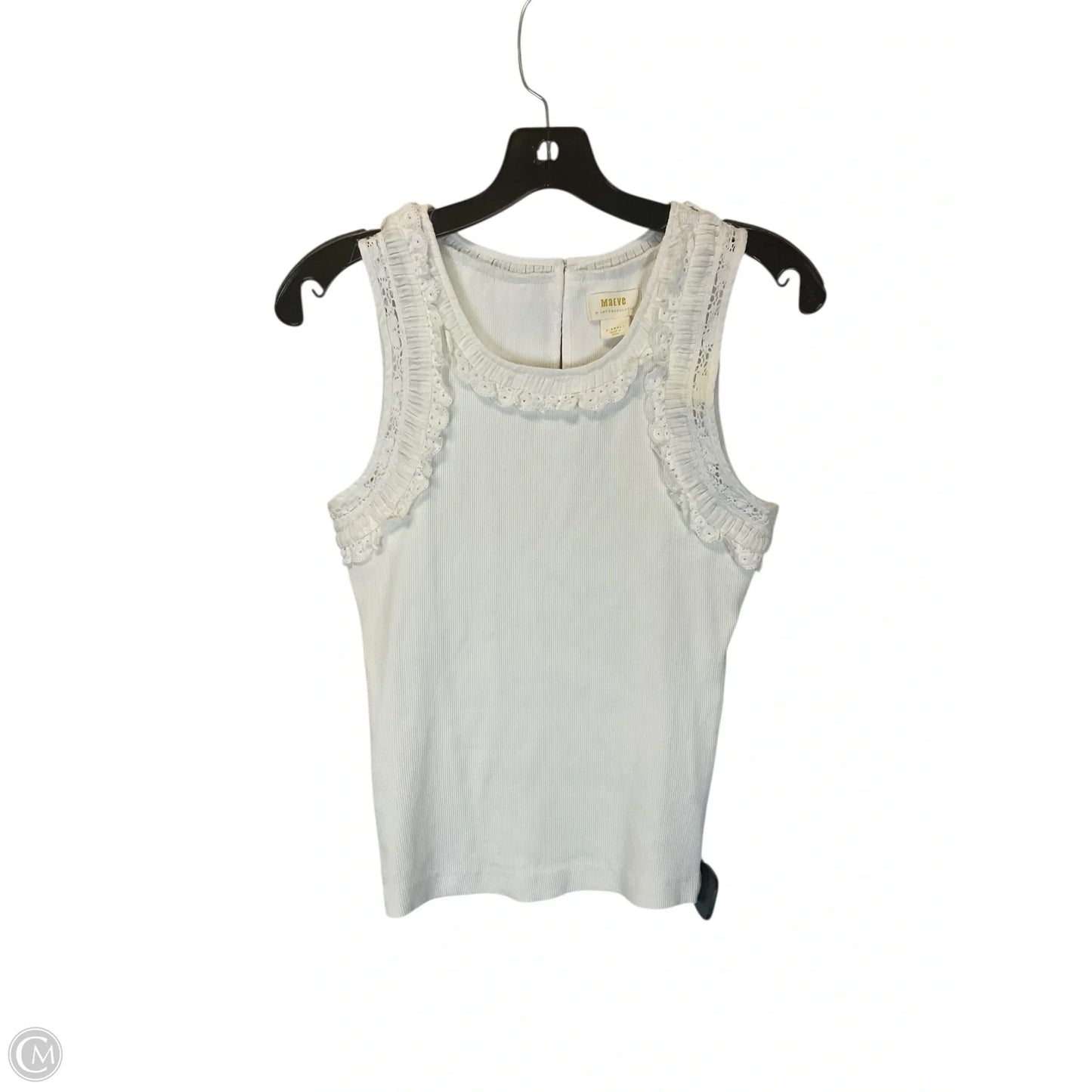 Top Sleeveless By Maeve In Cream, Size: Xs