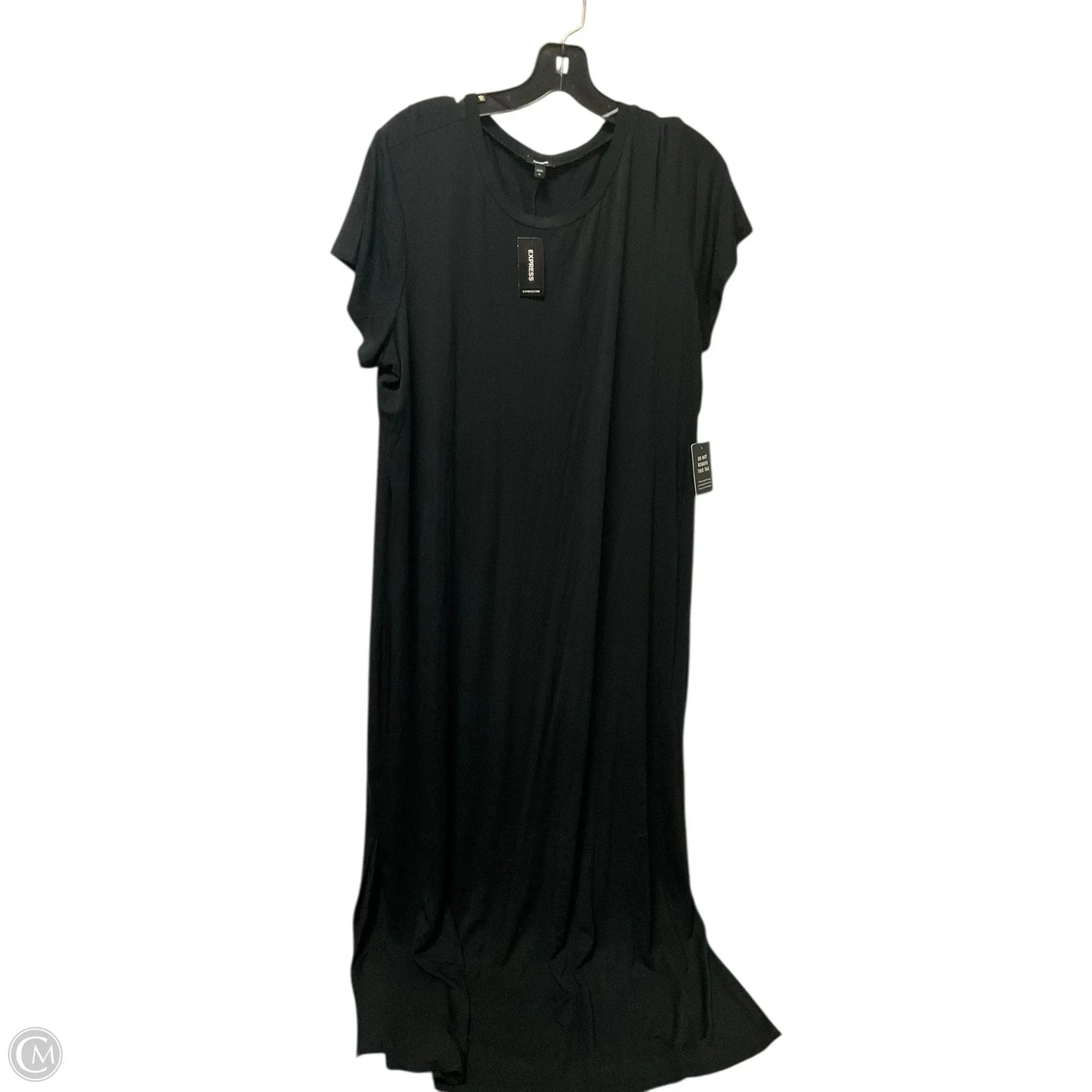 Dress Casual Maxi By Express In Black, Size: Xl