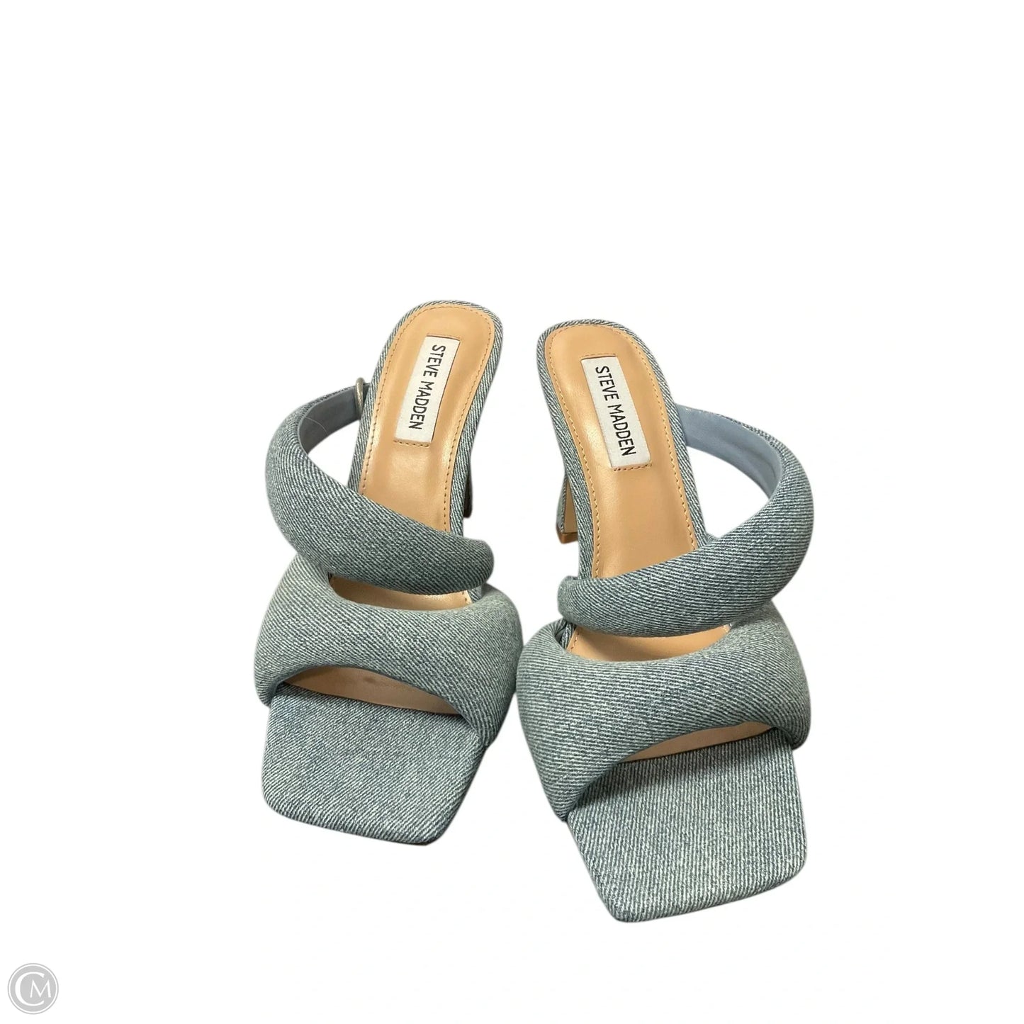 Sandals Heels Stiletto By Steve Madden In Blue, Size: 8.5