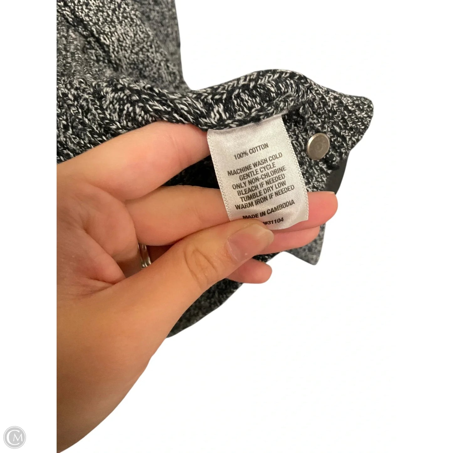 Cardigan By Kim Rogers In Grey, Size: Xl