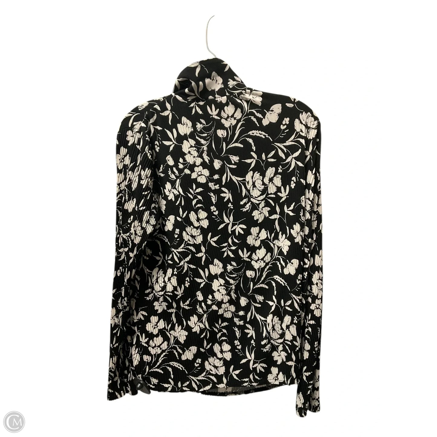 Top Long Sleeve By Adrianna Papell In Black, Size: L