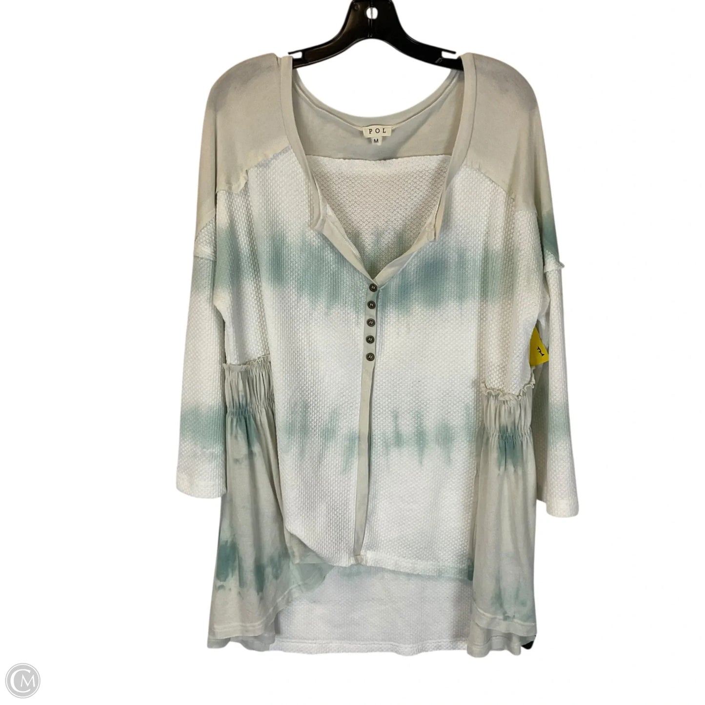 Top Long Sleeve By Pol In Teal, Size: M