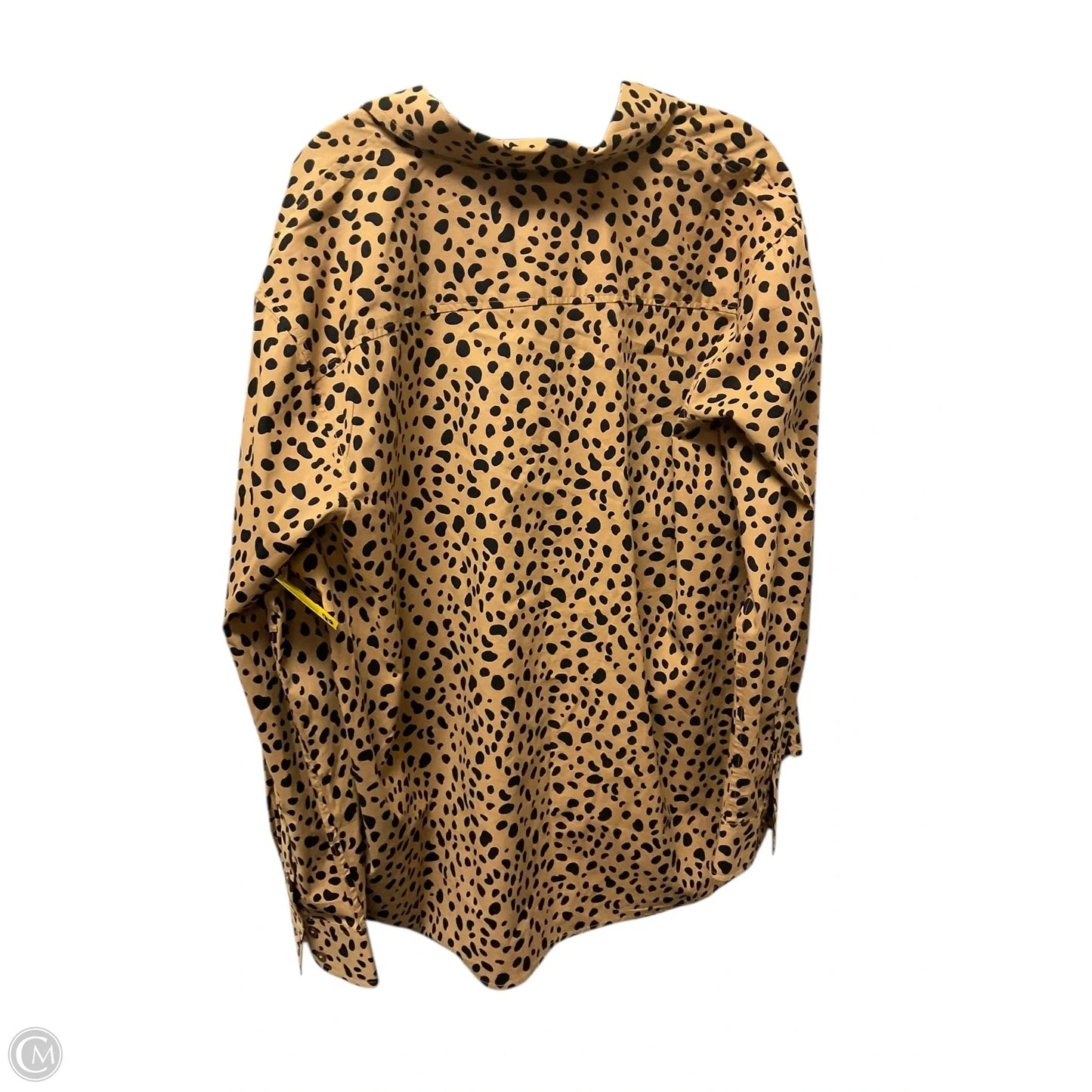 Top Long Sleeve By Crown And Ivy In Animal Print, Size: Xxl