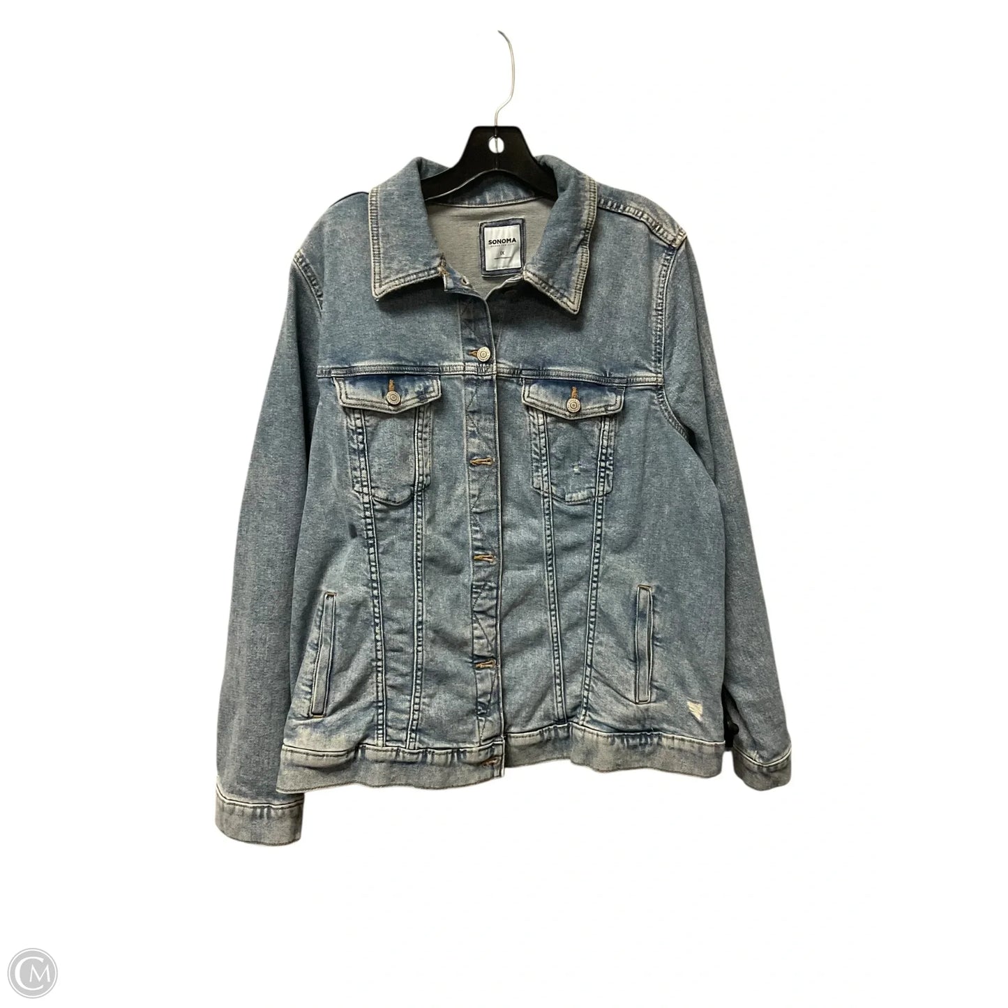 Jacket Denim By Sonoma In Blue Denim, Size: 1x