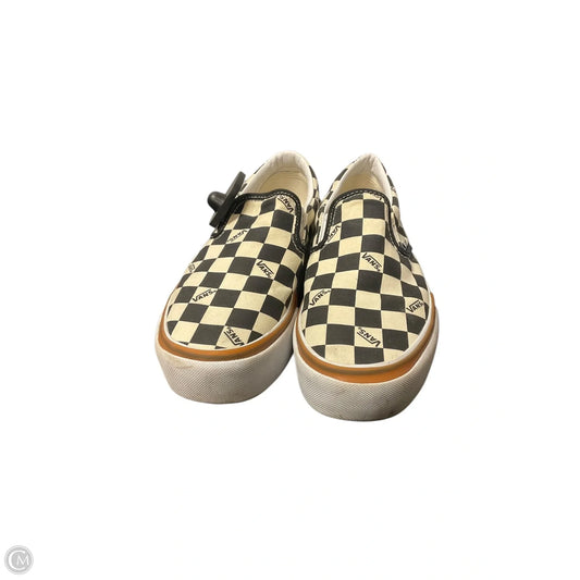 Shoes Sneakers By Vans In Black & White, Size: 8.5