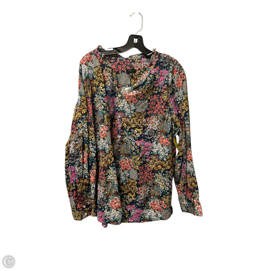Top Long Sleeve By Talbots In Multi-colored, Size: 3x