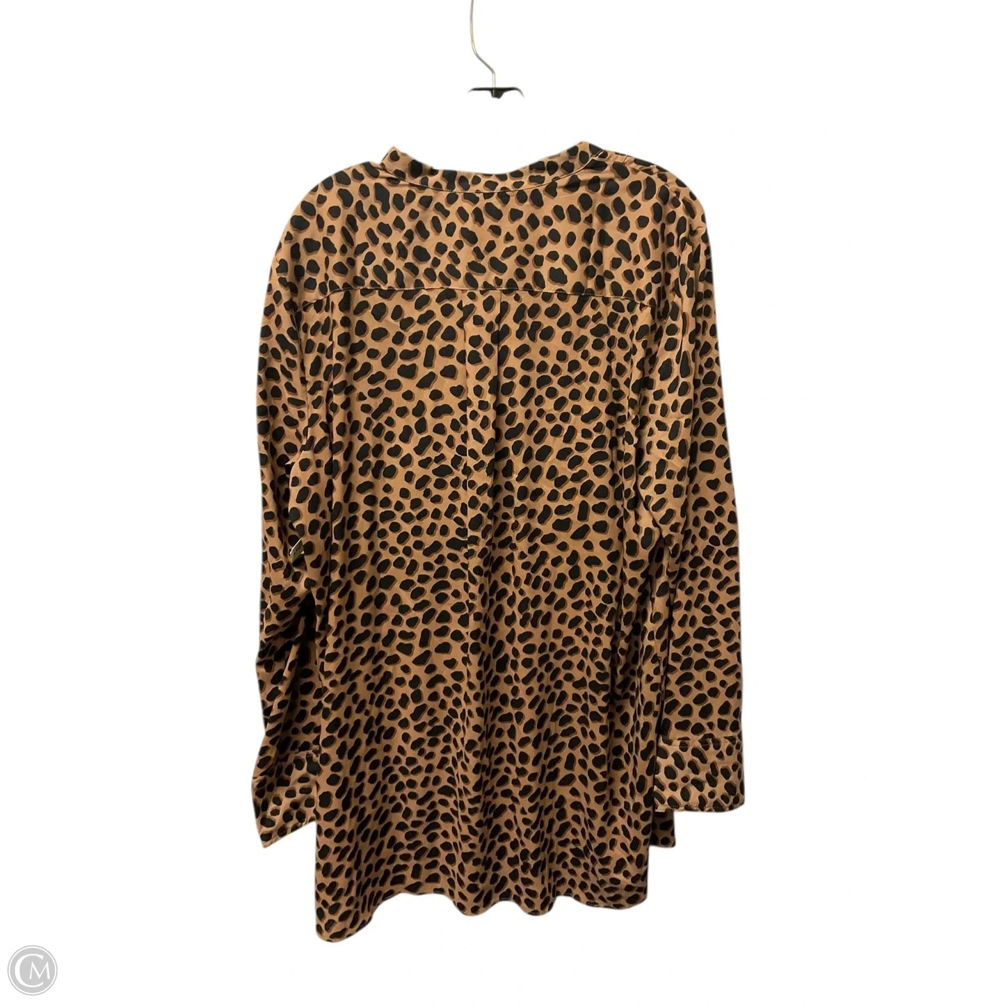Top Long Sleeve By Ann Taylor In Animal Print, Size: Xxl