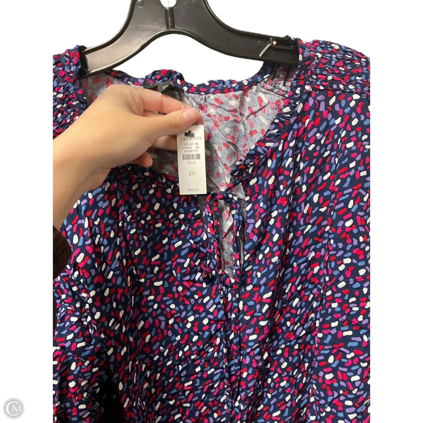 Top Long Sleeve By Talbots In Multi-colored, Size: 2x