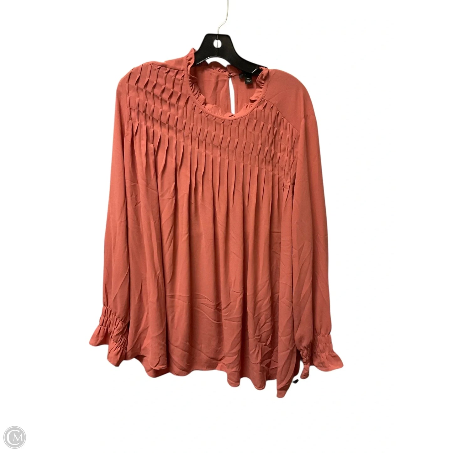 Top Long Sleeve Basic By Ann Taylor In Red, Size: Xxl