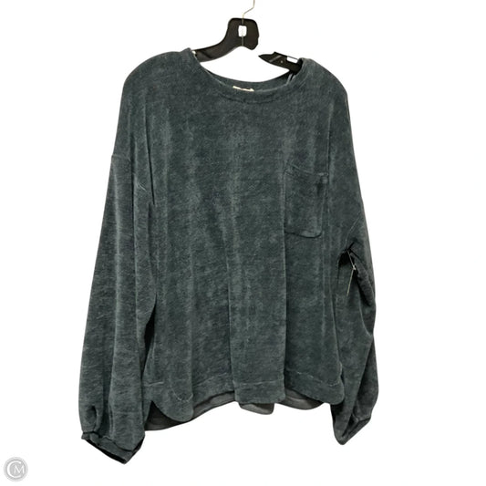 Top Long Sleeve By New In In Blue, Size: 1x