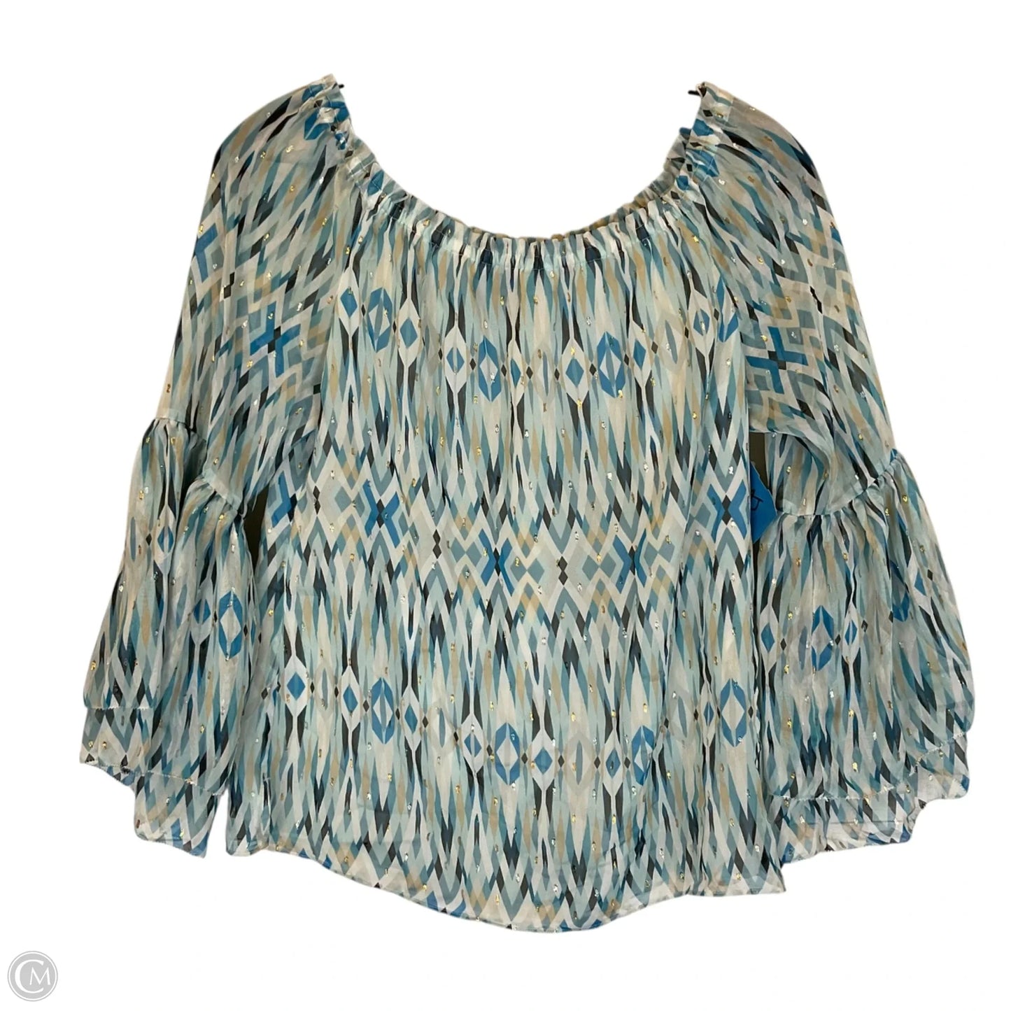 Top Long Sleeve By White House Black Market In Blue, Size: S