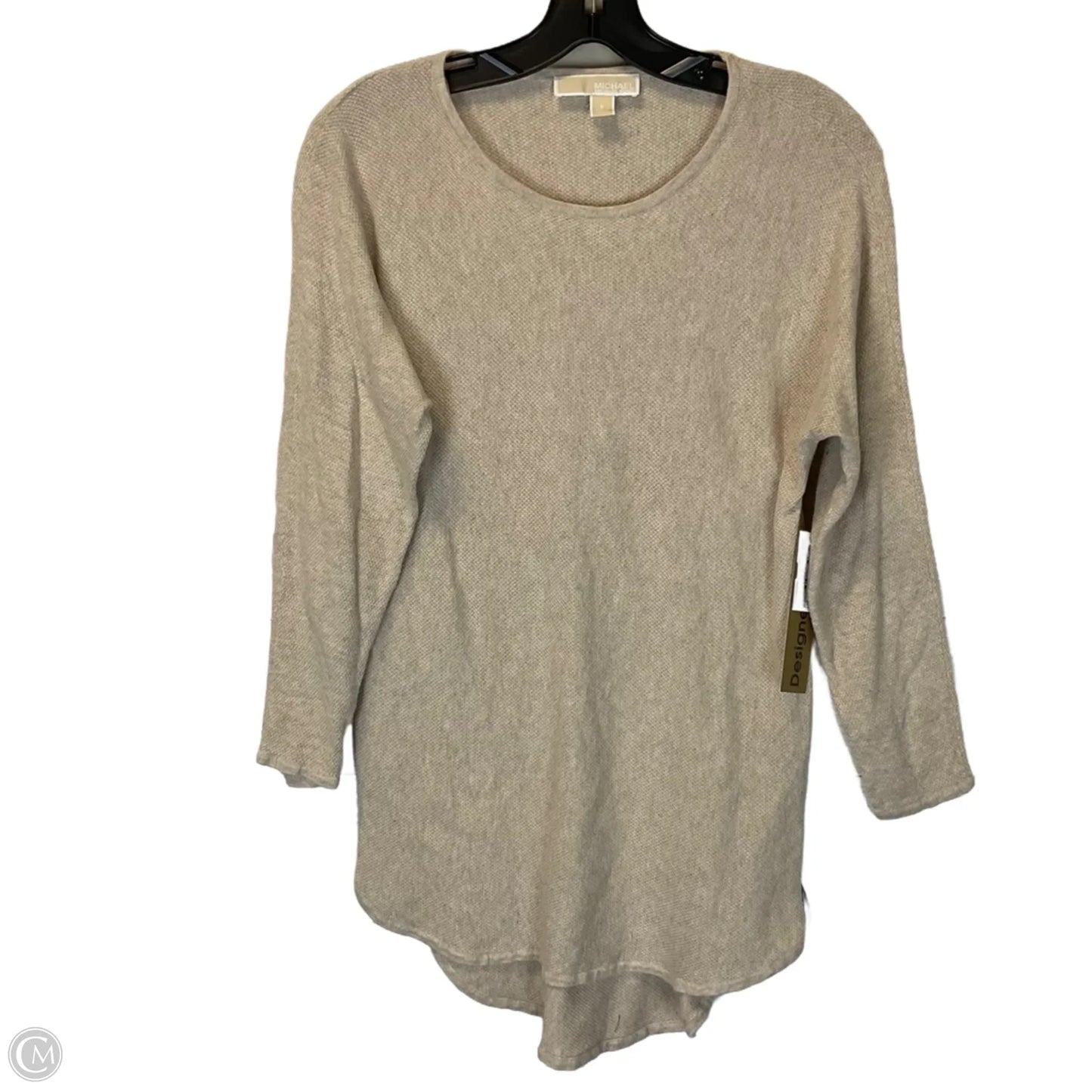 Top Long Sleeve Basic By Michael By Michael Kors In Beige, Size: S