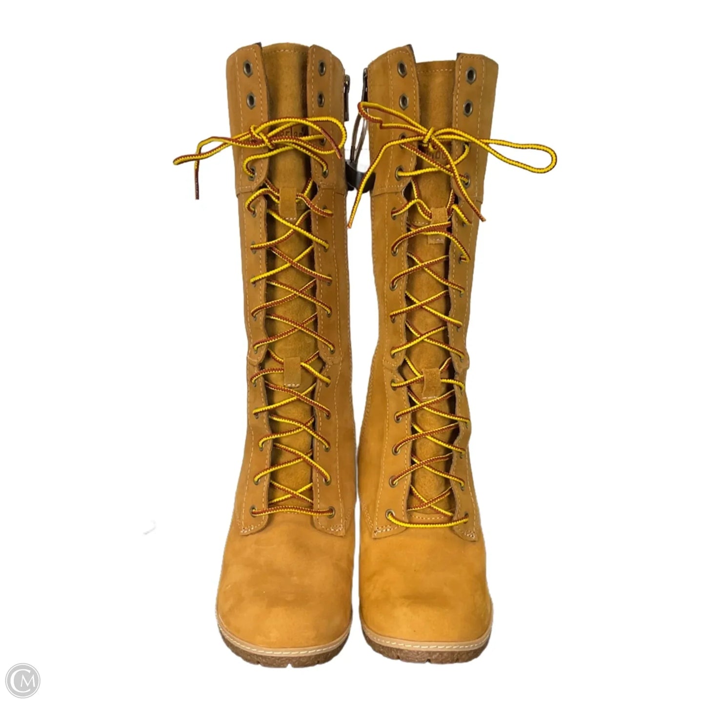 Boots Mid-calf Heels By Timberland In Yellow, Size: 7.5