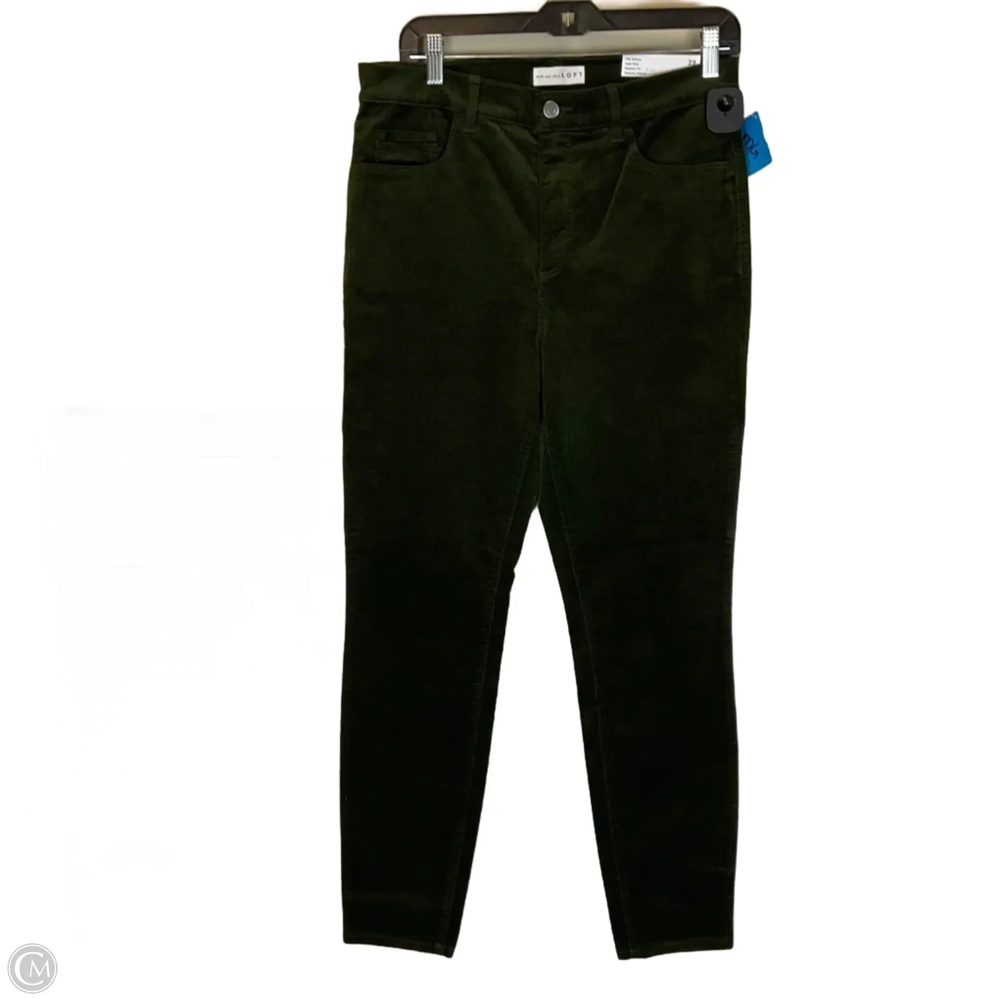 Jeans Skinny By Loft In Green Denim, Size: 8