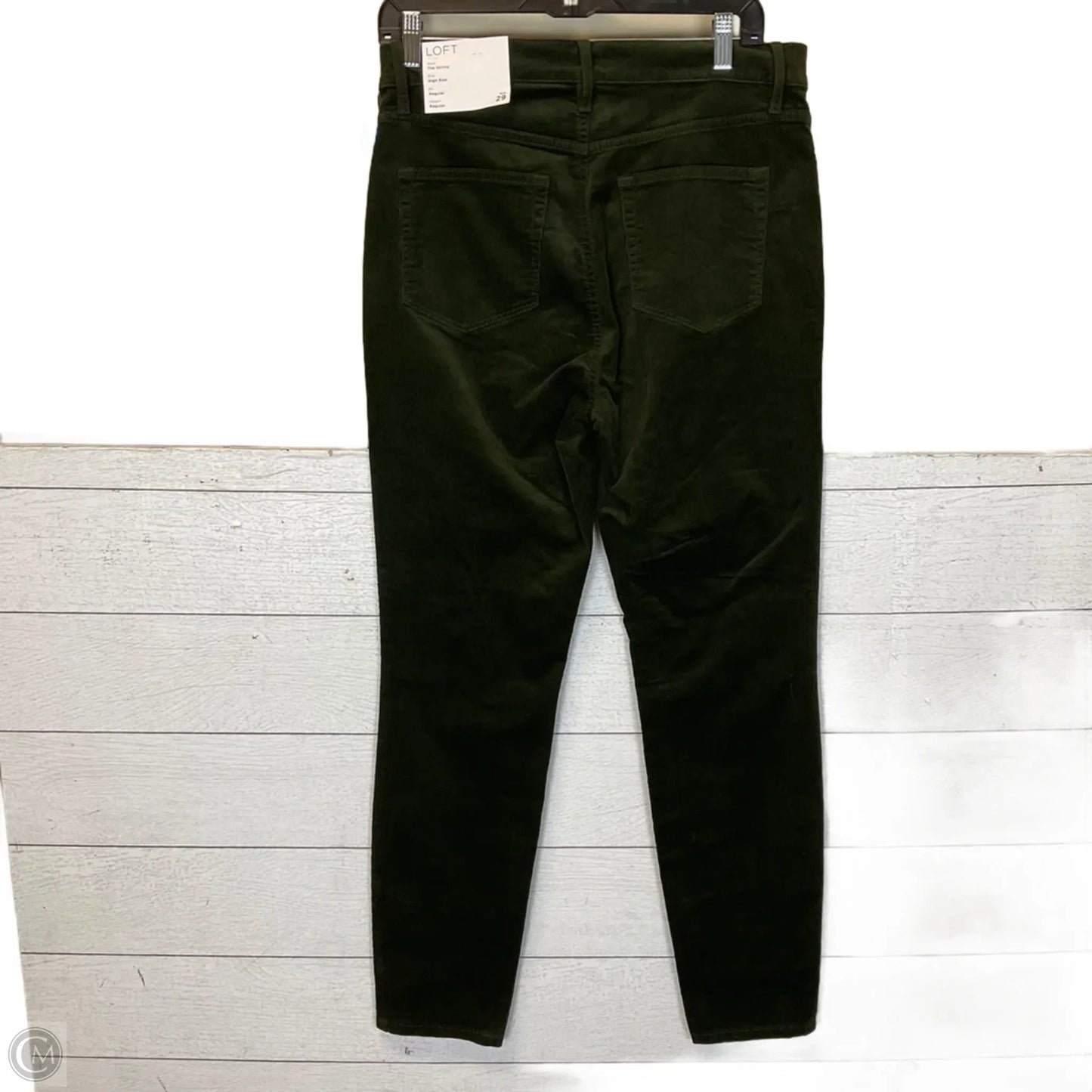 Jeans Skinny By Loft In Green Denim, Size: 8