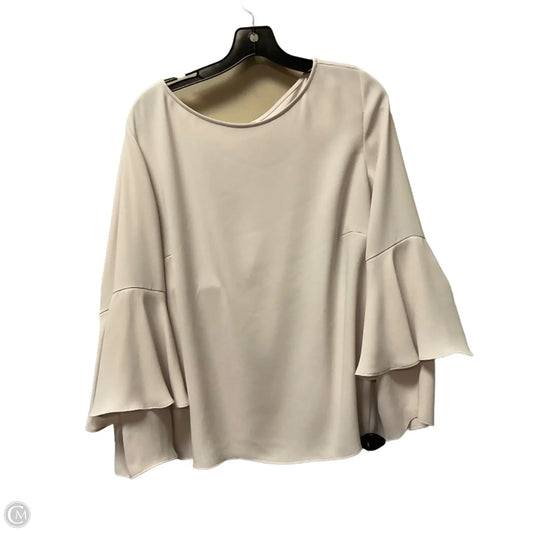 Top Long Sleeve By Chicos In Beige, Size: 16/18