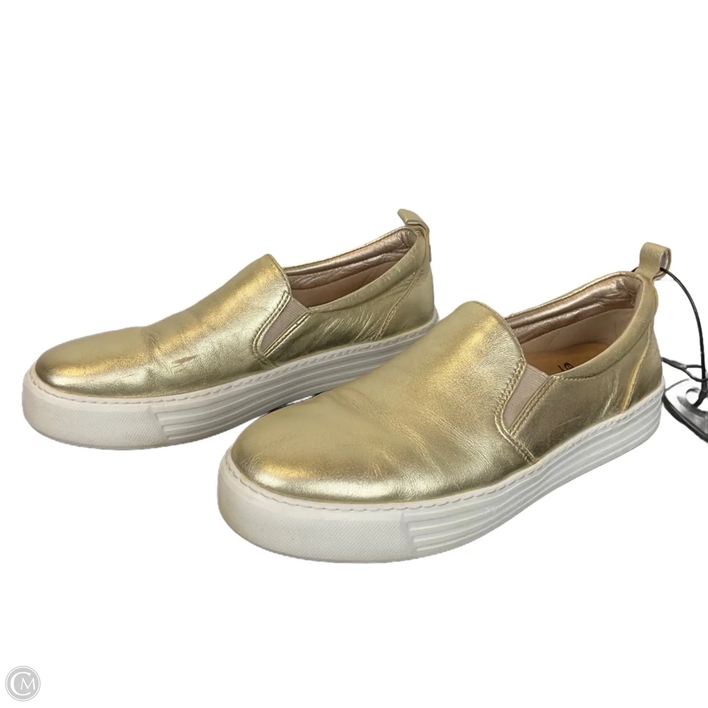 Shoes Flats By Earth In Gold, Size: 8