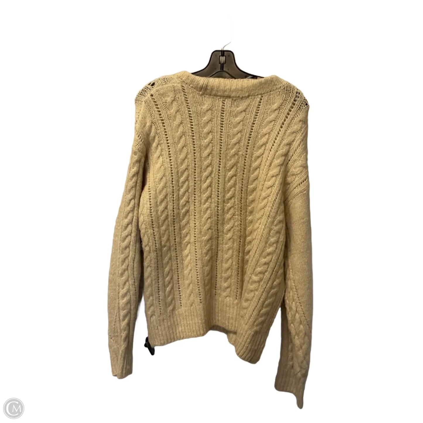 Sweater Cardigan By Elie Tahari In Tan, Size: L