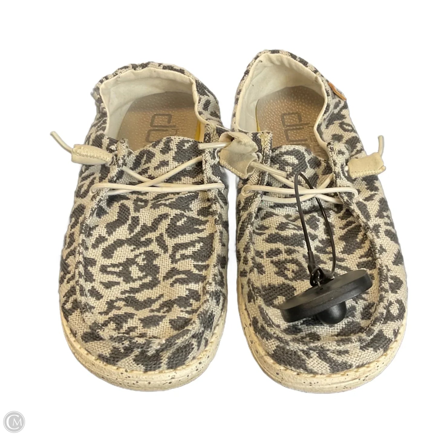 Shoes Flats By Hey Dude In Animal Print, Size: 6