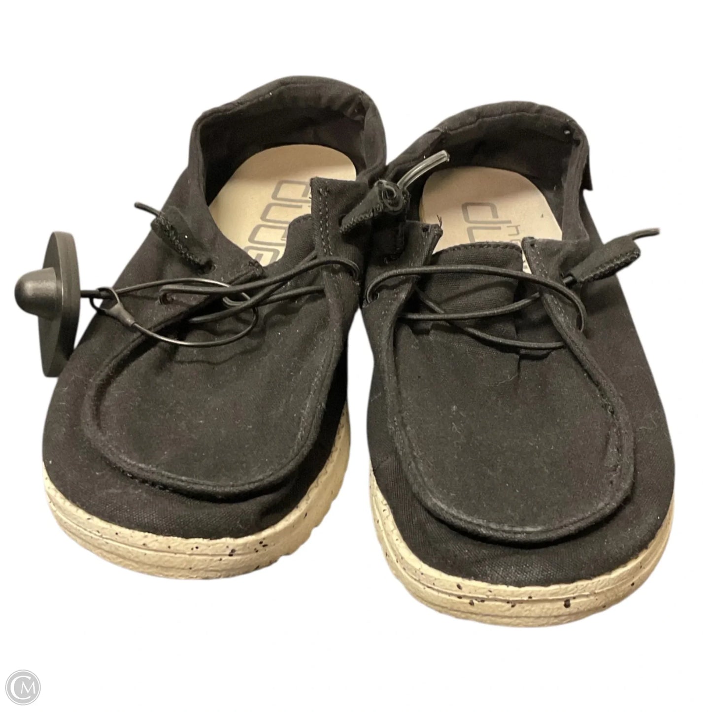 Shoes Flats By Hey Dude In Black, Size: 7