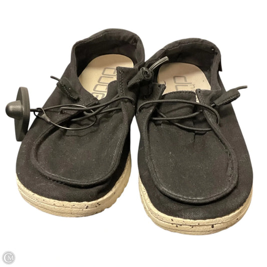 Shoes Flats By Hey Dude In Black, Size: 7