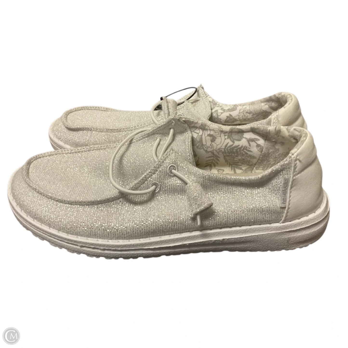 Shoes Flats By Hey Dude In Grey, Size: 7