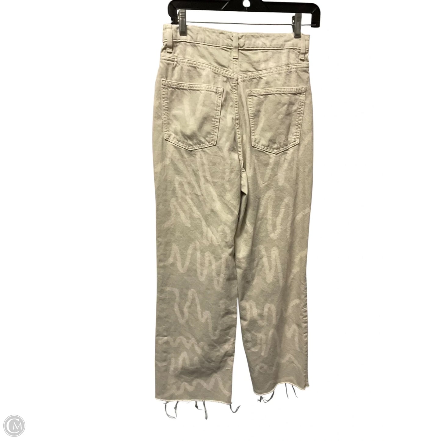 Jeans Flared By Zara In Beige, Size: 4