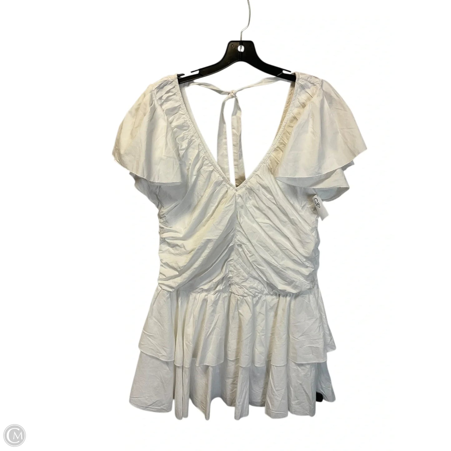 Dress Casual Short By Clothes Mentor In White, Size: L