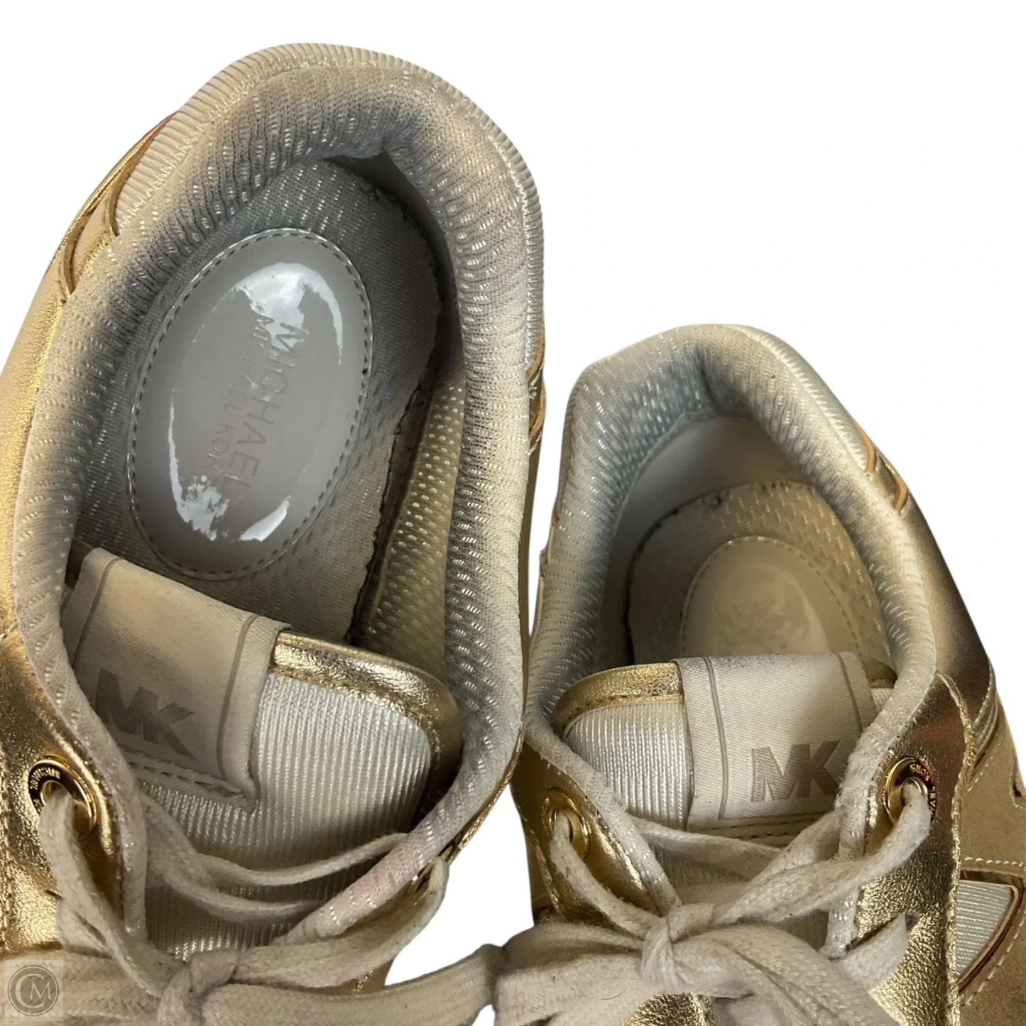 Shoes Designer By Michael Kors Collection In Gold, Size: 7.5