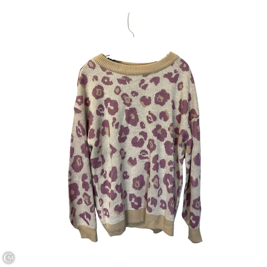 Sweater By Chicsoul In Animal Print, Size: 2x