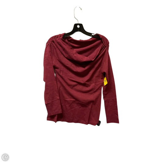 Top Long Sleeve By Cmc In Red, Size: S