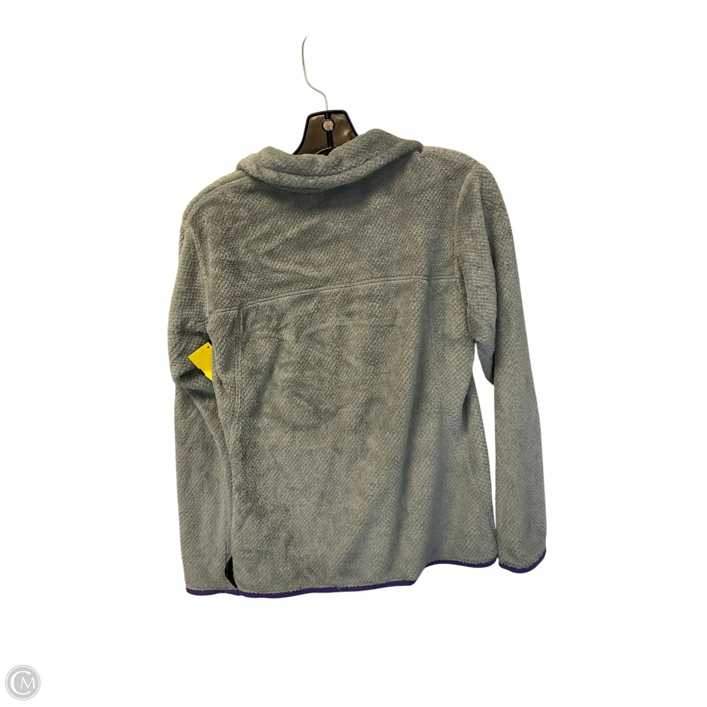 Jacket Fleece By Patagonia In Grey, Size: M