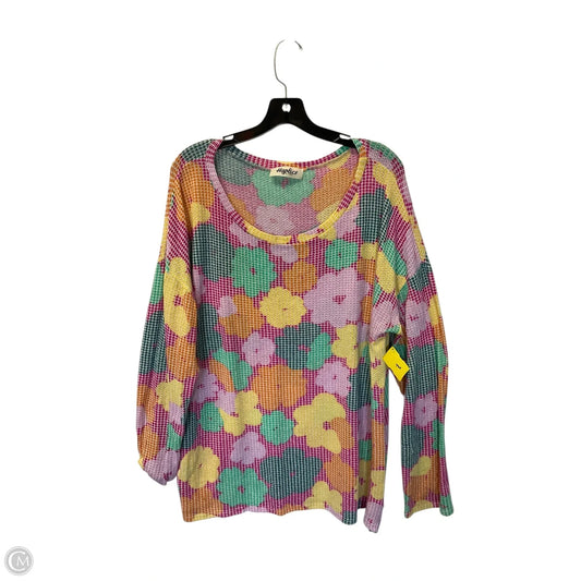 Top Long Sleeve By Haptics In Multi-colored, Size: 1x
