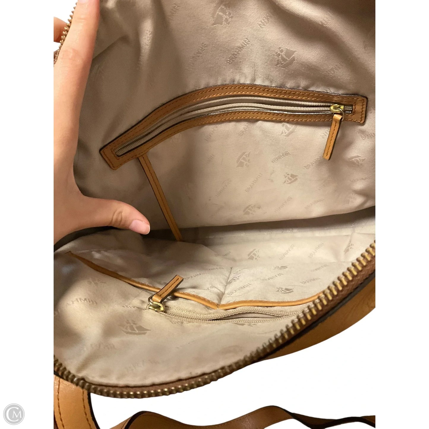 Handbag Designer By Brahmin, Size: Large