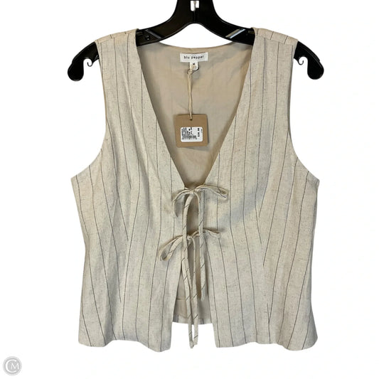 Vest Other By Blu Pepper In Beige, Size: M