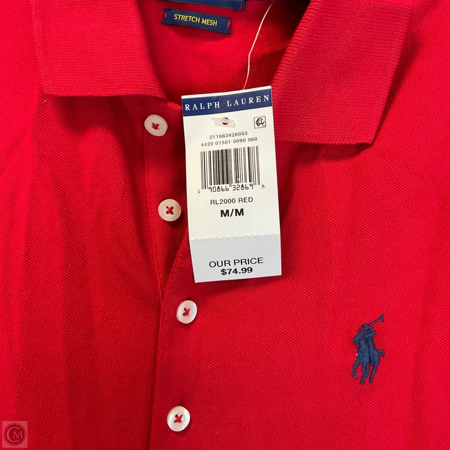 Dress Casual Short By Polo Ralph Lauren In Red, Size: M