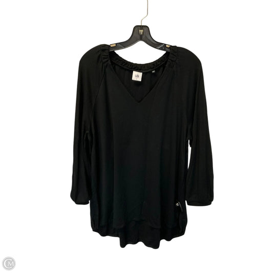 Top Long Sleeve By Cabi In Black, Size: L