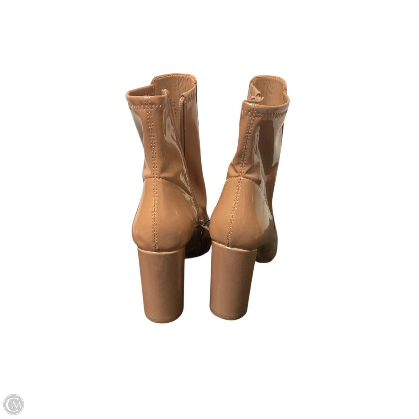 Boots Ankle Heels By Aldo In Tan, Size: 10