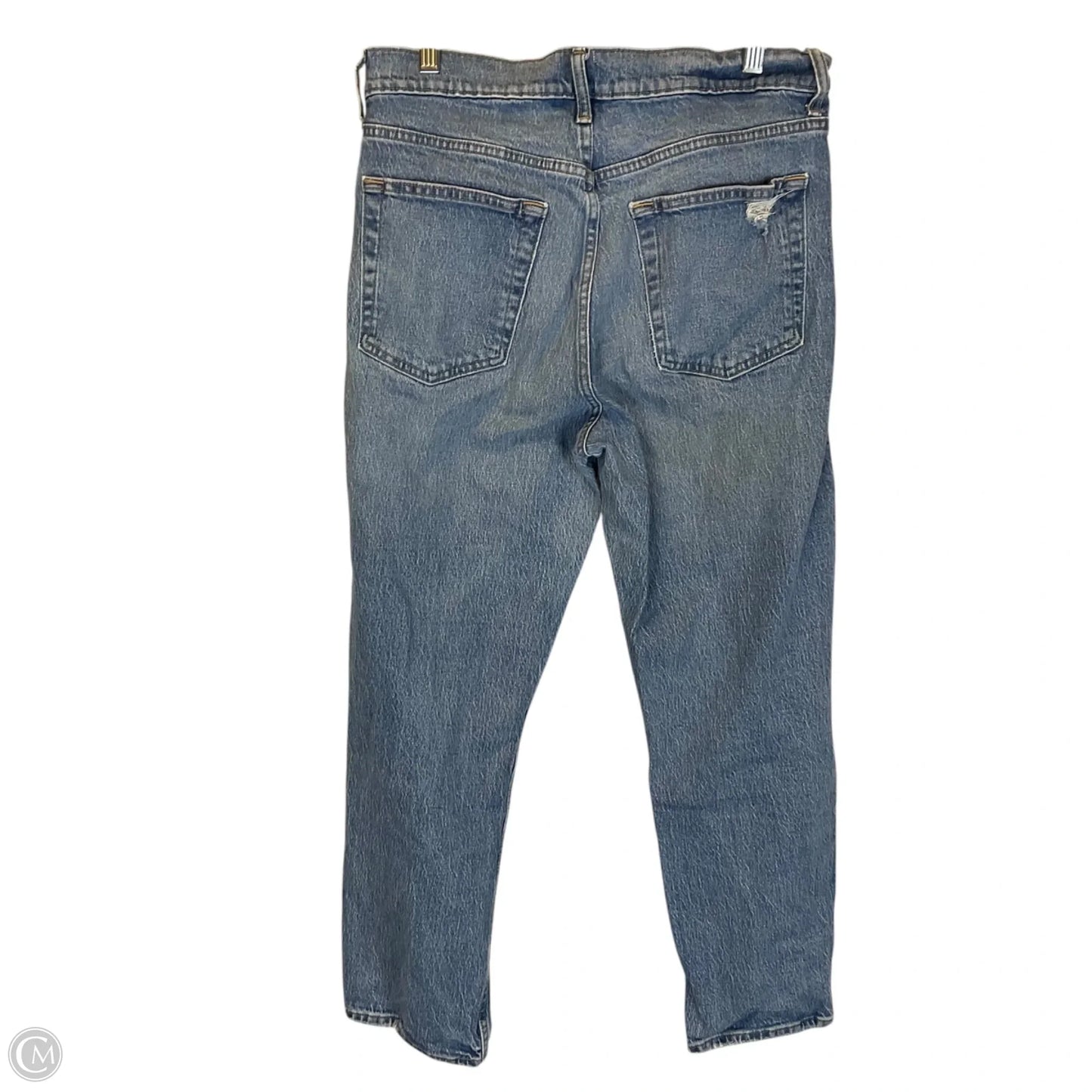 Jeans Straight By Gap In Blue Denim, Size: 12