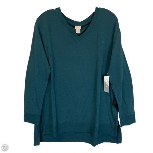 Top Long Sleeve By Chicos In Aqua, Size: 12/14