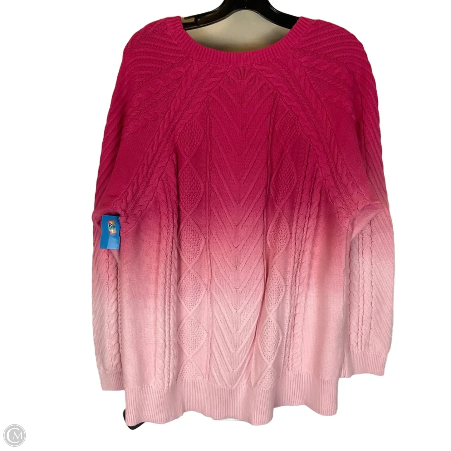 Sweater By Talbots In Pink, Size: 2x