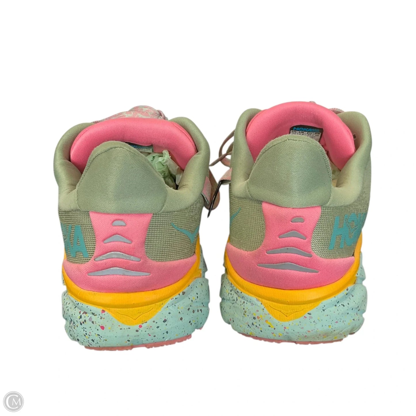 Shoes Athletic By Hoka In Green & Pink, Size: 7