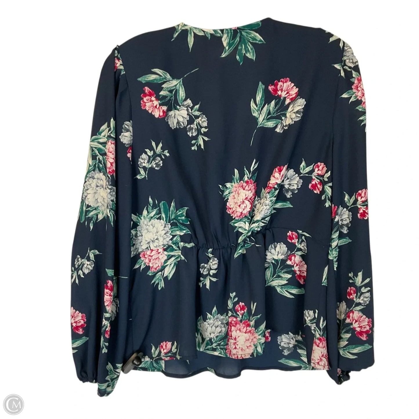 Top Long Sleeve By Banana Republic In Blue, Size: L