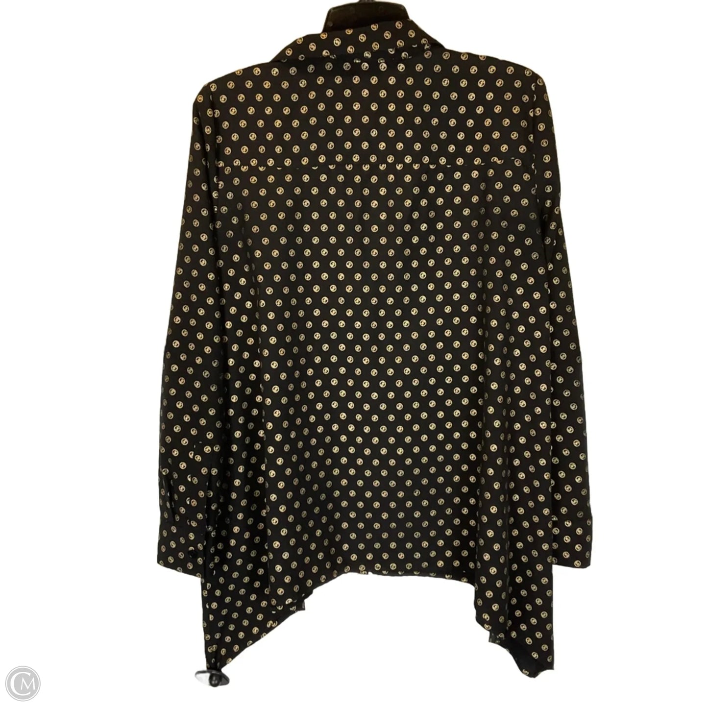 Top Long Sleeve By Michael By Michael Kors In Black, Size: M