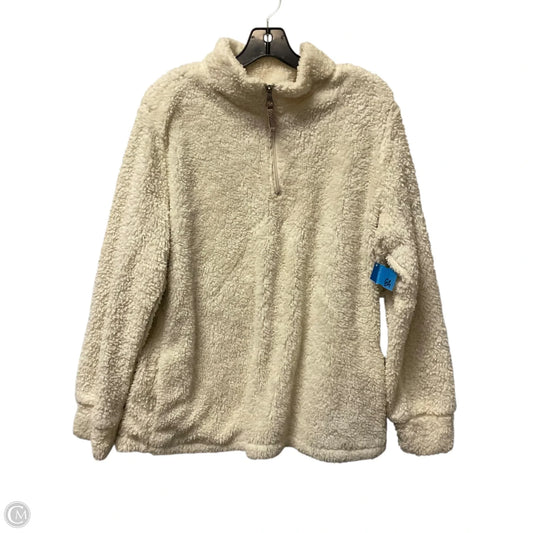Jacket Fleece By Weatherproof In Cream, Size: Xl