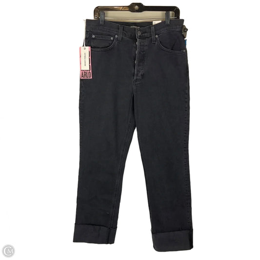 Jeans Straight By Clothes Mentor In Black Denim, Size: 10