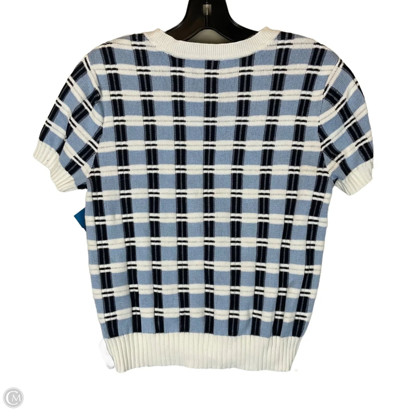 Top Short Sleeve By Brooks Brothers In Blue, Size: M