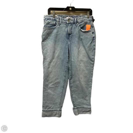 Jeans Straight By Good American In Blue Denim, Size: 8